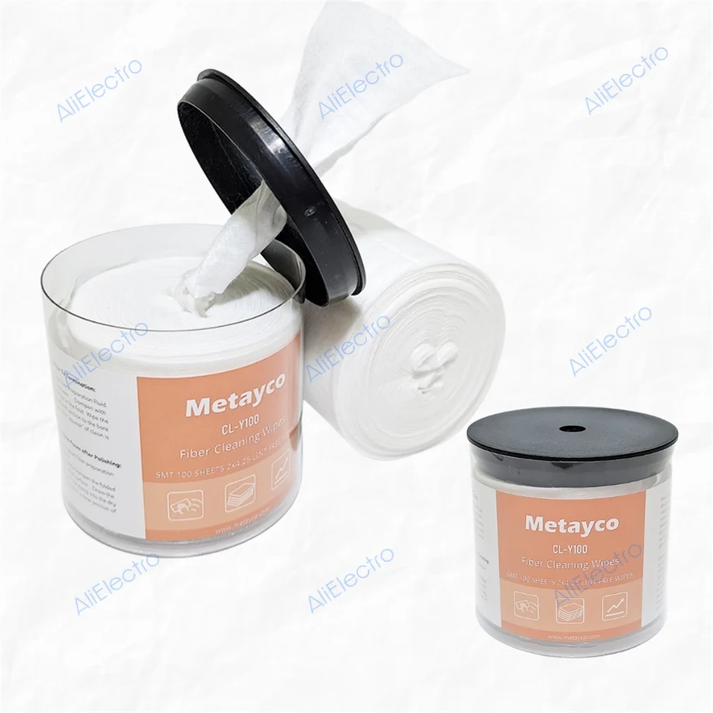 Metayco CL-Y100 Fiber optic Cleaning Paper Wipe paper Dust-free paper FTTH Fiber Cleaning Tools