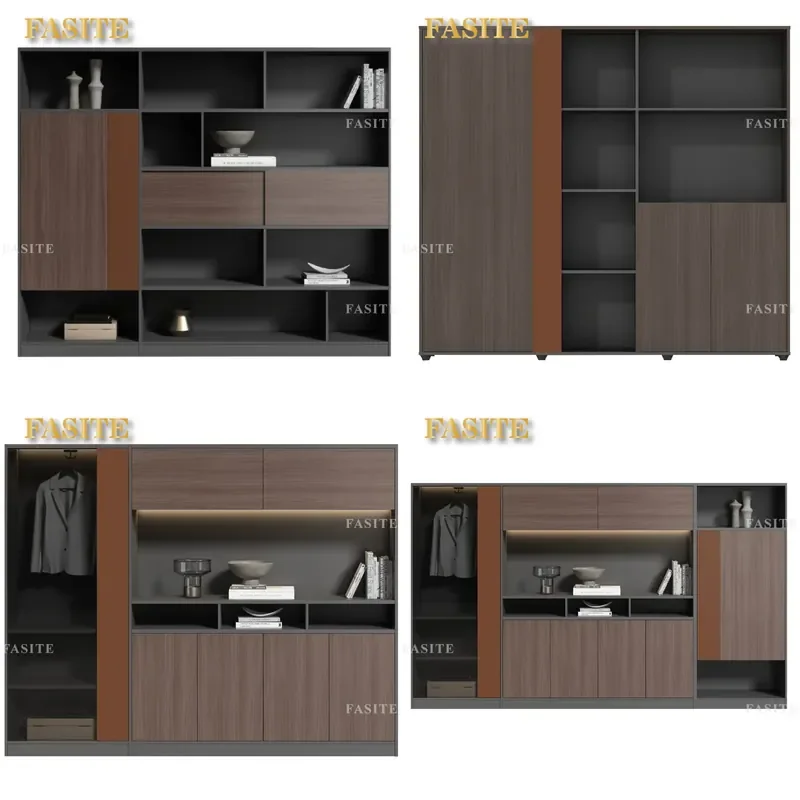 For Modern Simple Office Furniture President Supervisor Manager Workstation with Cabinet Combination Executive