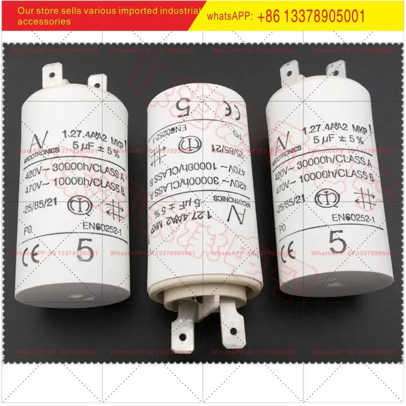 1PCS ARCOTRONICS/AV 1.27.4AA2 MKP 5uF frequency converter motor starting operation capacitor