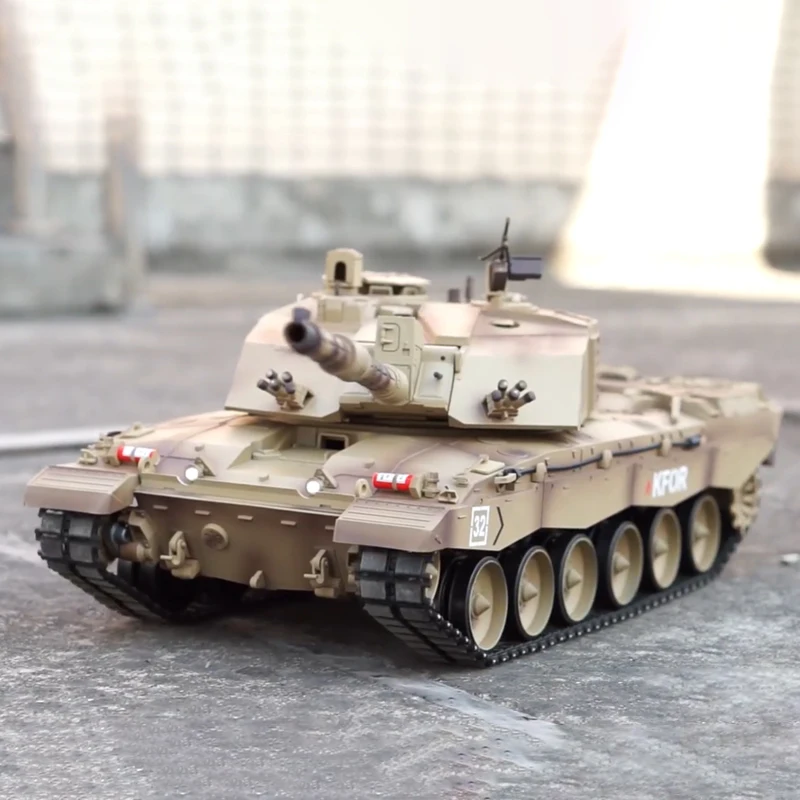 Henglong 3908-1 British Challenger II Remote Control RC Main Battle Tank Military Off-Road Model 7.0 System Battle boy Toy