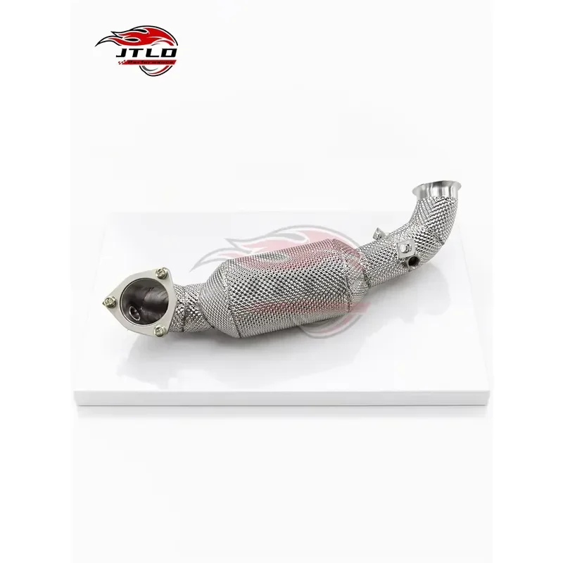 200 Cell Heat Shielded Catalytic Downpipe for MINI Cooper S Coupe R58 N18 1.6T Stainless Steel Performance Exhaust Pipe
