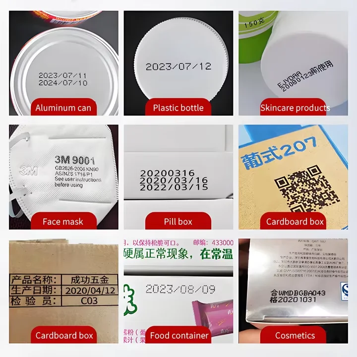 آلة الترميز عبر الإنترنت، طباعة الدفعة النافثة للحبر، تاريخ انتهاء الصلاحية المتغير، رقم سلسلة رمز الاستجابة السريعة التلقائي