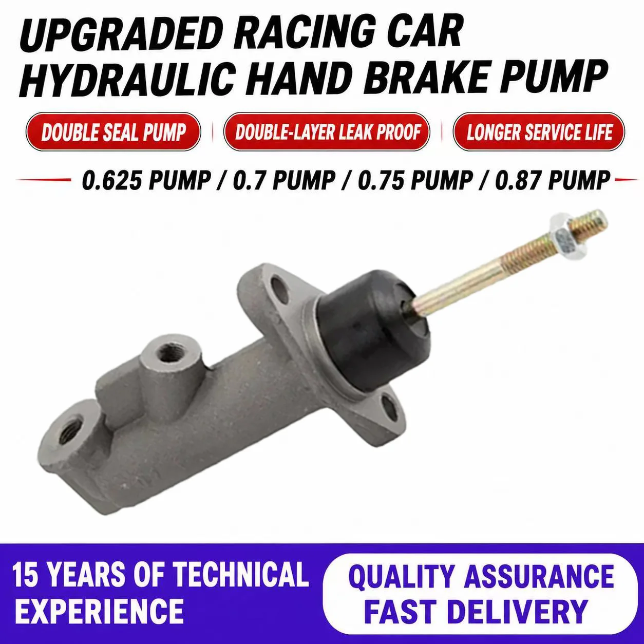 Universal Brake Clutch Master Cylinder 0.625 0.7 0.75 0.87 Universal Heavy Duty Hydraulic Handbrake Car Accessories