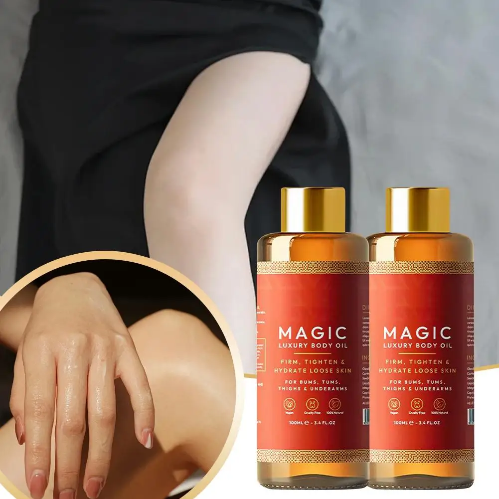 100Ml Besque Magic Body Olie Glad Hydraterende Ontspannende Anti Cellulitis Lichaamshuidmassage Body Olie Pijnlijke Spiermassage Olie