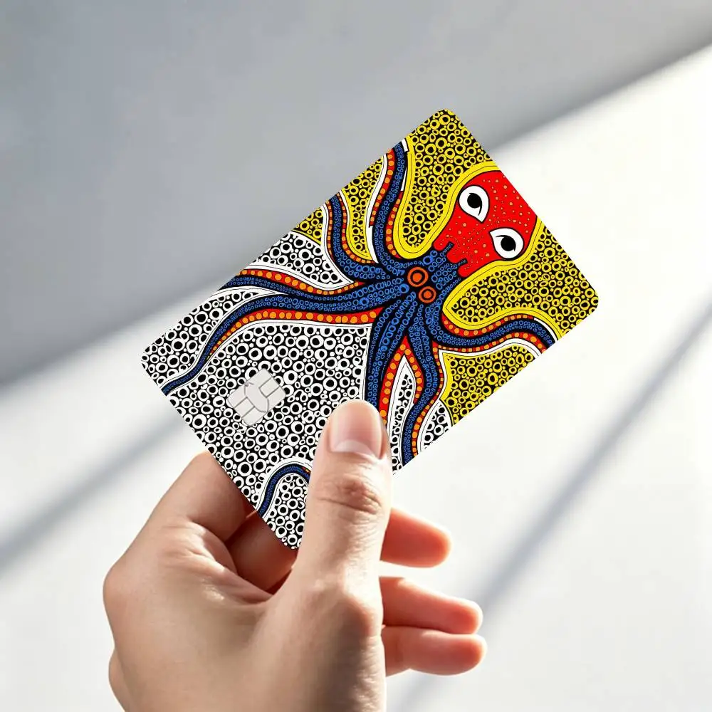 Y-Yayoi Art K-Kusama Credit Card HD Stickers Small Chip Waterproof Sticker Game Card Decal