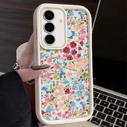 Small Flowers Soft Phone Case For Samsung Galaxy S25 Edge S26 S24 S23 S22 Ultra S24 S25 FE A57 A37 A17 A56 A15 A53 A54 A55 Cover