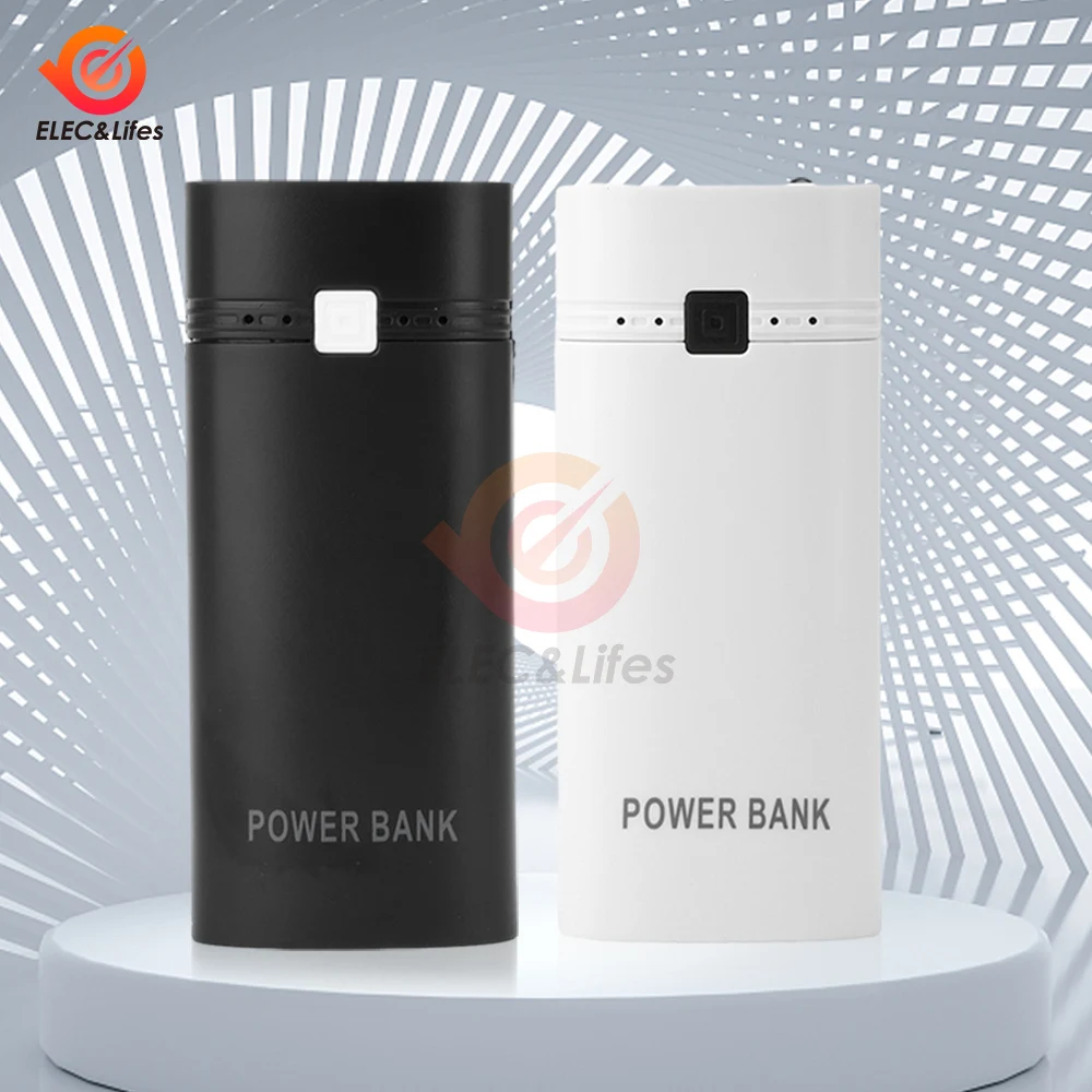 Portable Power Bank Case For 18650 Battery DIY Mobile Storage Box 5V 6000mAh USB Charger for Phone Electronic Mobile Charging