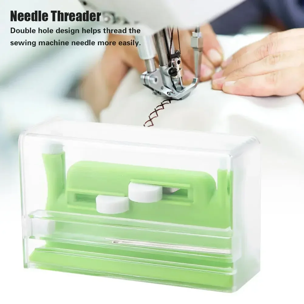 Hand Threader Double Needle Threader Insertion Tool Applicator For Machine Sewing