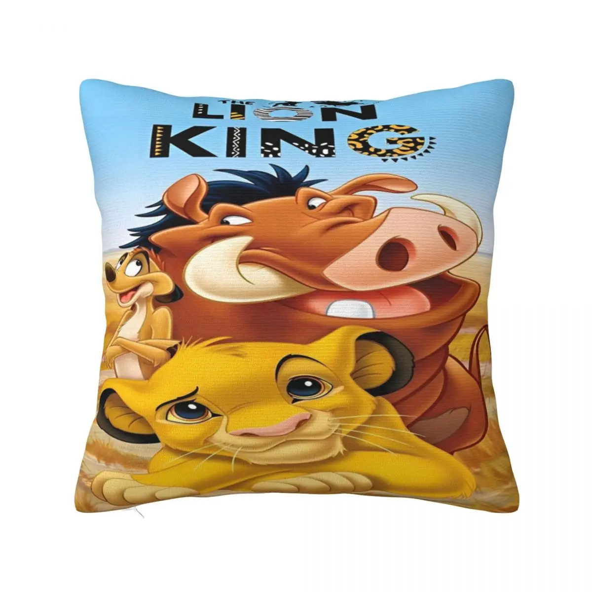 Decorative Pillow Cover Lion King Simba Accessories Seater Throw Pillow Case Cover Square Style Multiple Sizes Wholesale