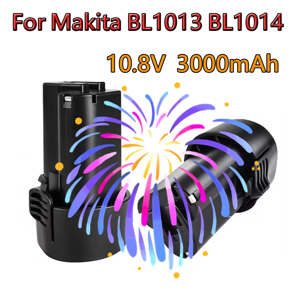 

For Makita BL1013 BL1014 10.8V 12V Max 3000mAh Lithium Battery 194551-4 TD090D TD090DW LCT203W LCT204 194550-6 DF030D