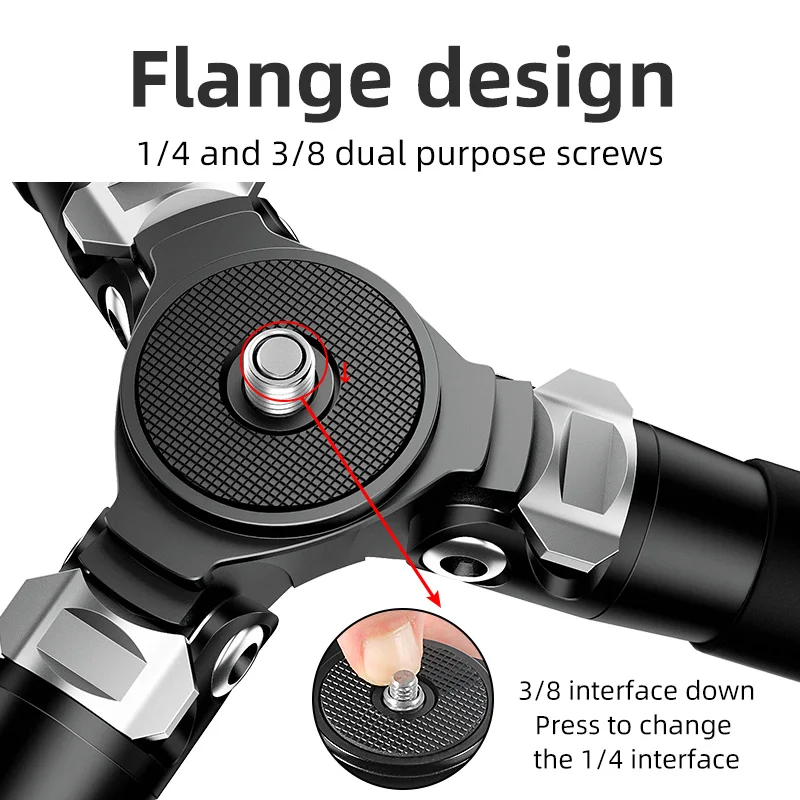 BEXIN-Professional Heavy Duty DSLR filmadora de vídeo, telescópio, suporte do telefone móvel, leve, fibra de carbono, Compact Hunting Tripé