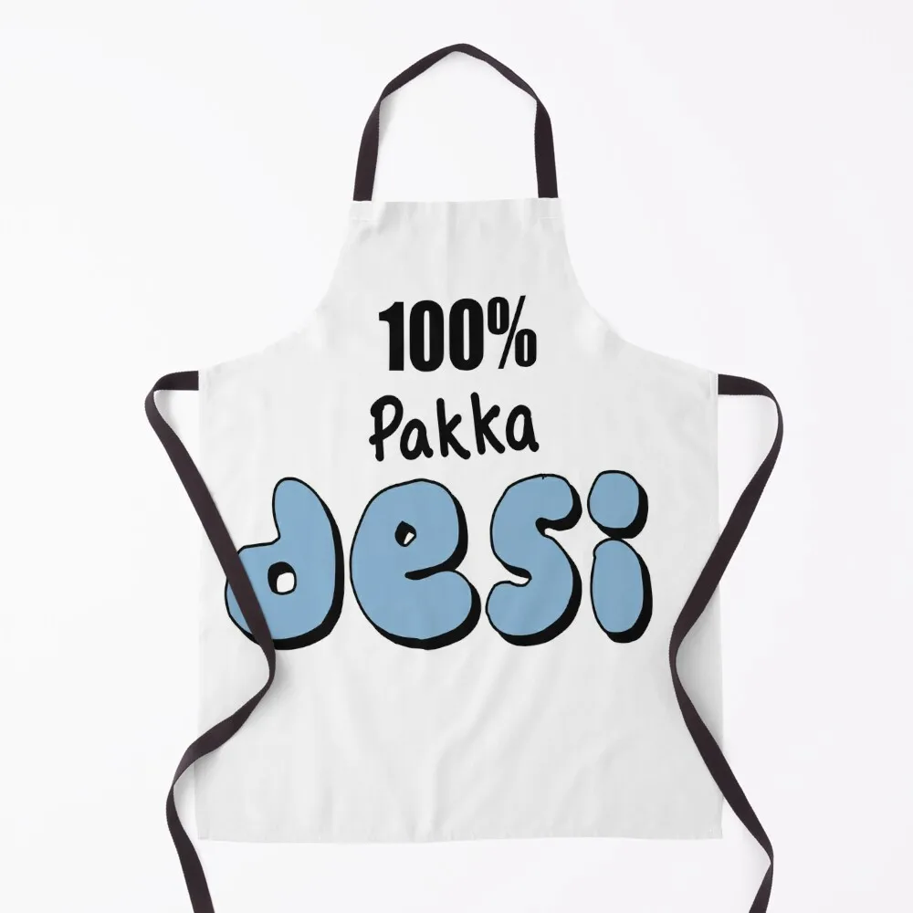 

100% Pakka Desi Apron Things For The Kitchen kindergarten teacher Christmas gift Customizable Woman Apron