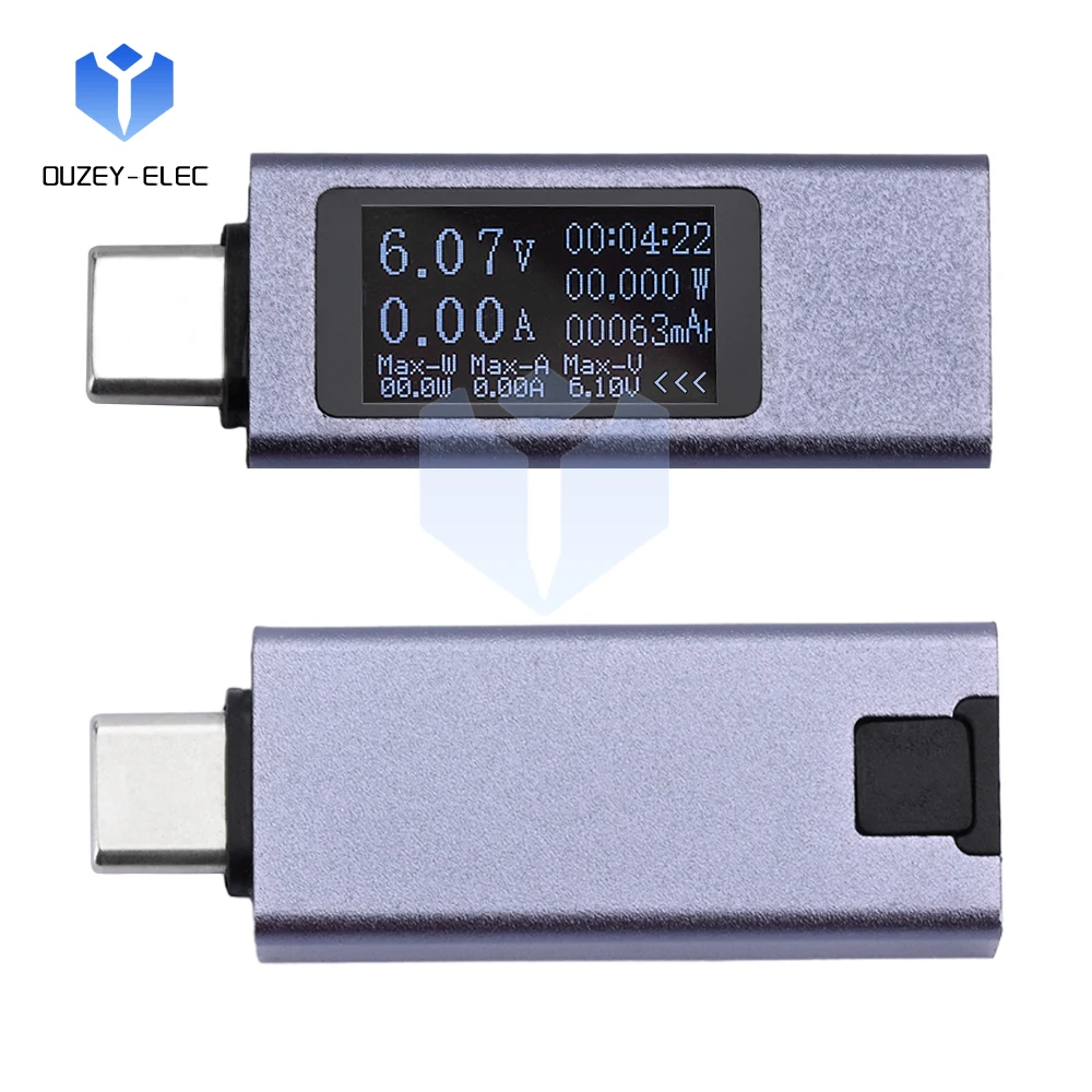 

Multifunctional Fast Charge Tester Battery Capacity Tester Voltage Ammeter LED Digital Display Type C Interface USB Tester