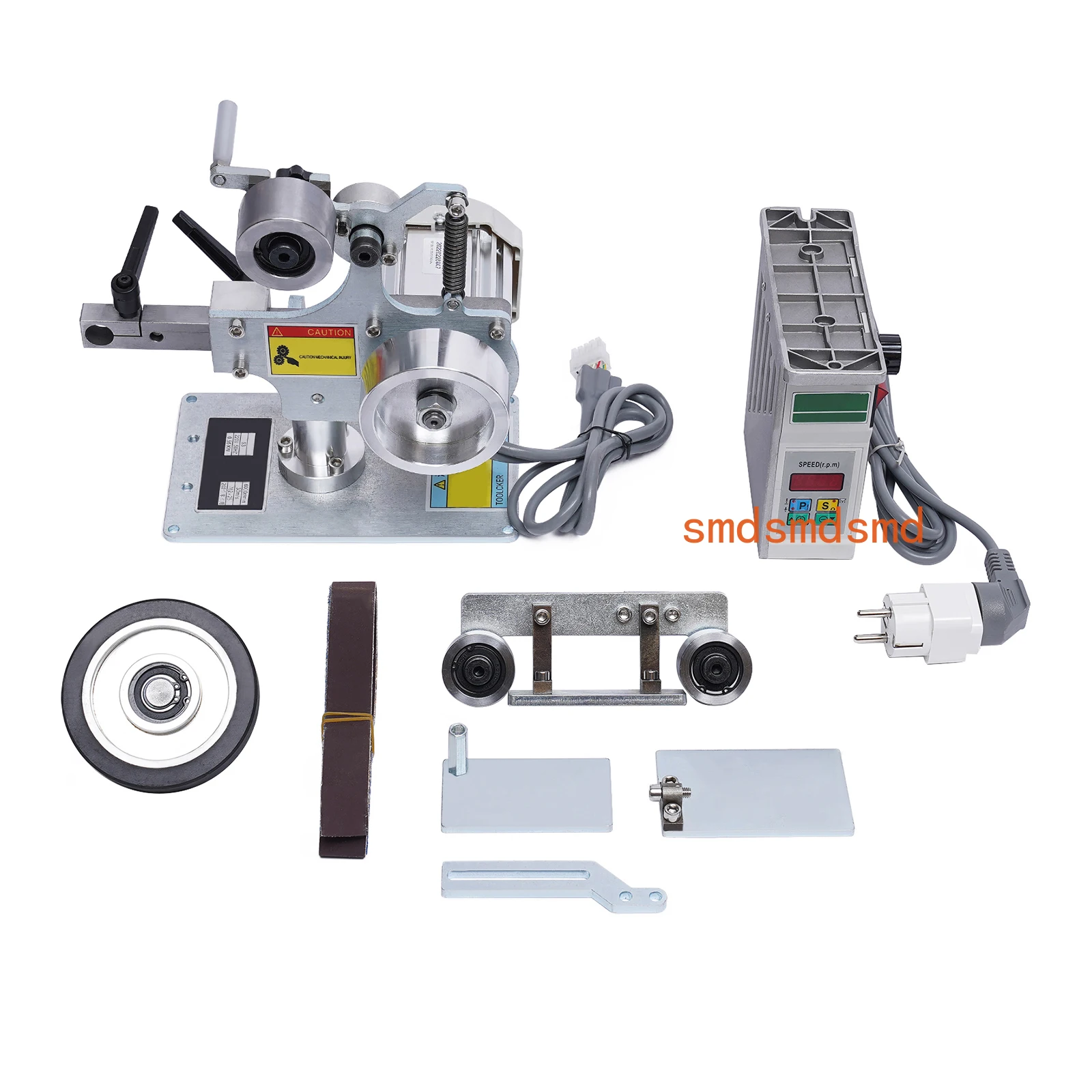 Belt Sander , Adjustable Worktable, Low Noise, Flat Grinding Frame, Safe Design, for Concave and Large Surfac