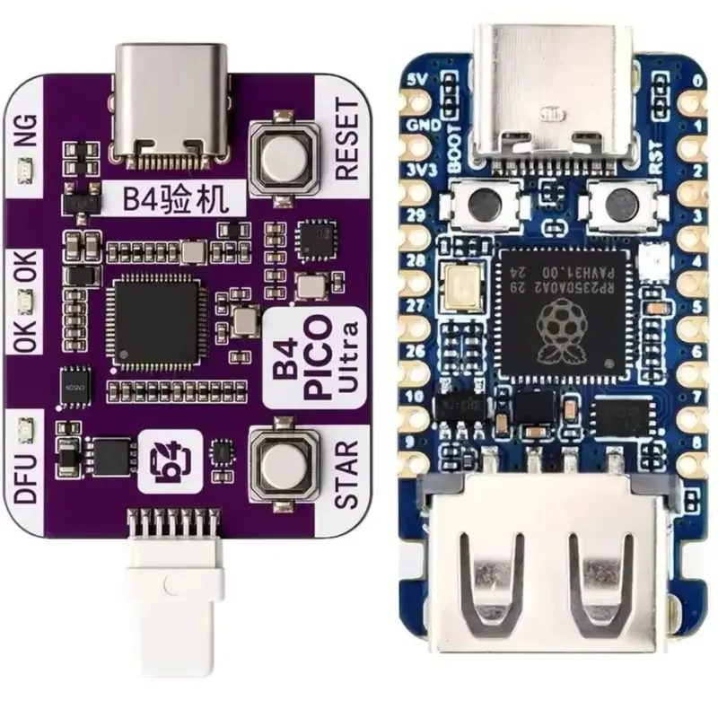 Nouvelle carte de développement Raspberry Pi Pico 2 RP2350 USB A, équipée d'un port d'extension Type-A/C intégré, Waveshare RP2350A PIC0