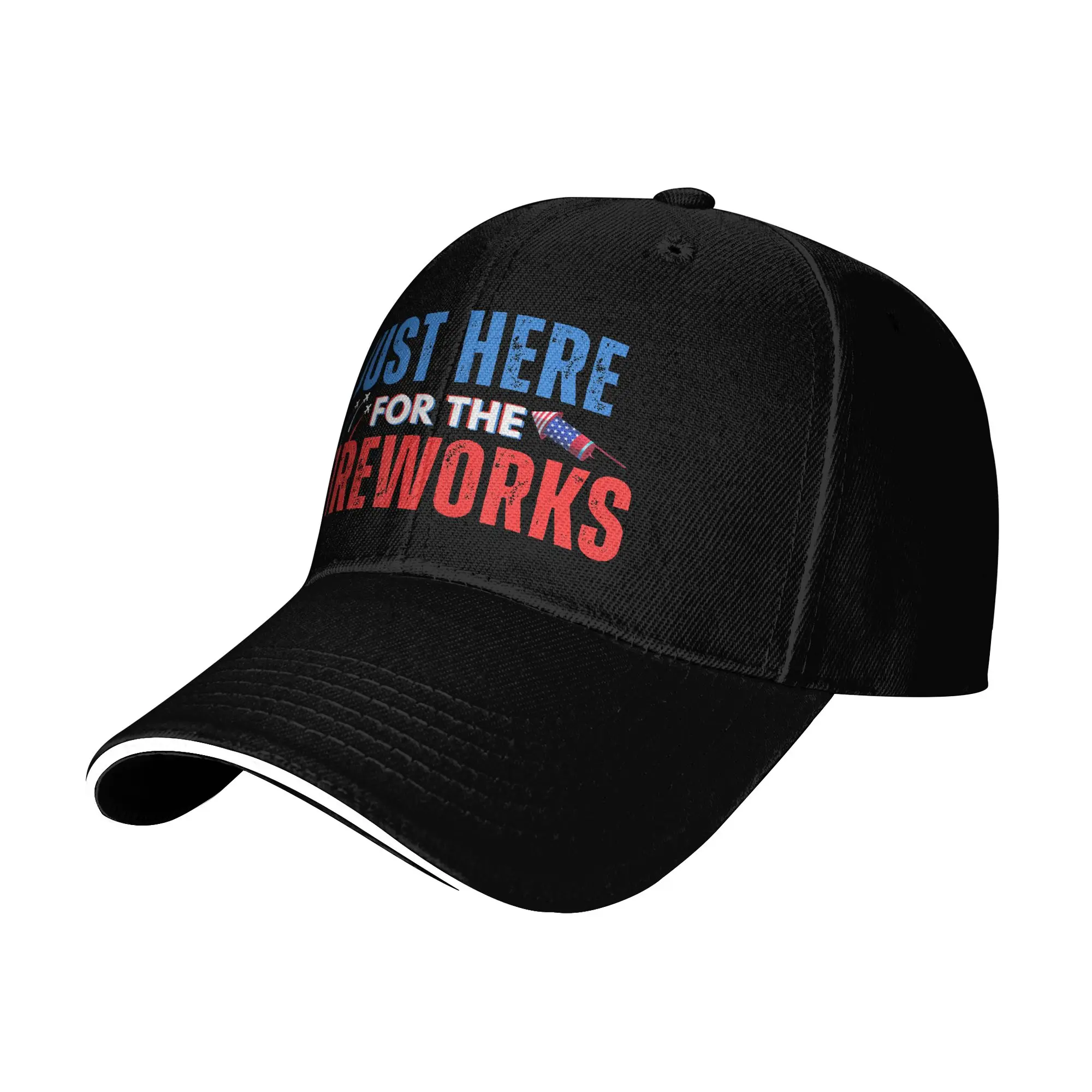 Sun Baseball Cap I'M Just Here For The 4th Of July Usa Trucker Hat Hot Sale y2k Cute Hiking Fishing Snapback Cap