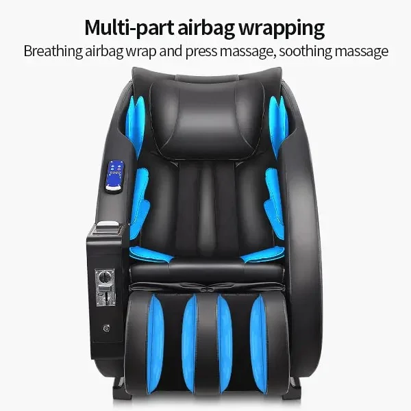 Trending Luxury 4D Full Body Chair Massager Electric Commercial Paper Money Credit Card Coin Vending Massage Chair view 6