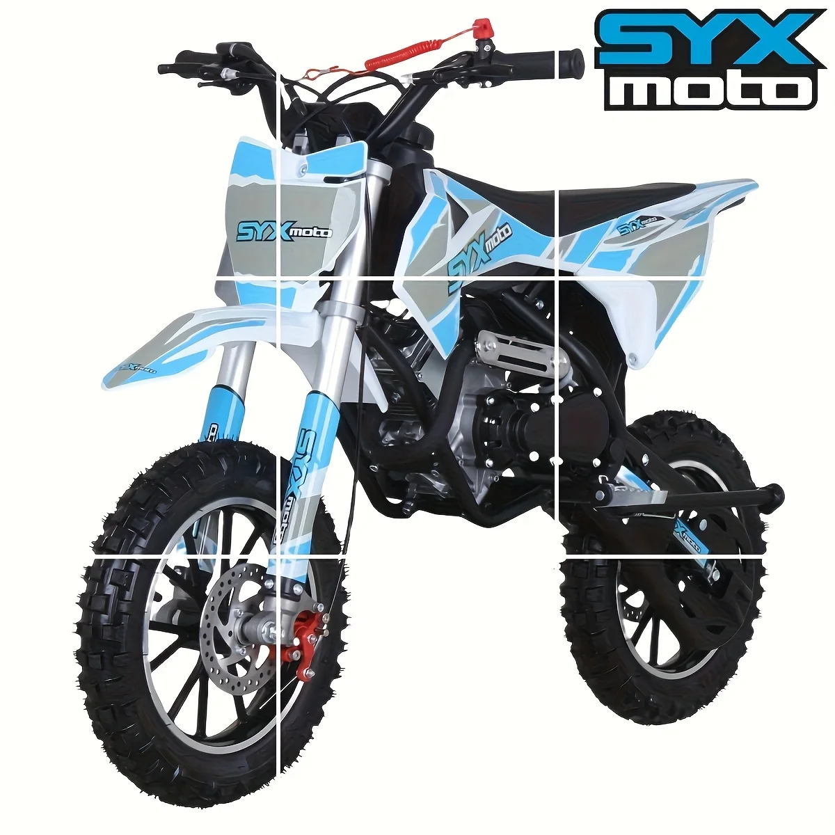 

SYX MOTO VK 59Cc Dirt Bike, Gas Powered Off-Road Mini Bike, Pull Start Pit Bike, 4-Stroke Mini Motocross, Top Speed 21.68 Mph