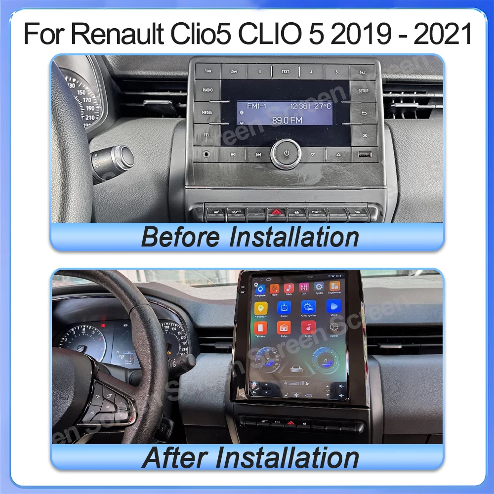 9.7 Inch Android 16 For Renault Clio5 Clio 5 2019 - 2021 Car Radio Carplay Navigation GPS Stereo Auto Screen Bluetooth 2din 5g