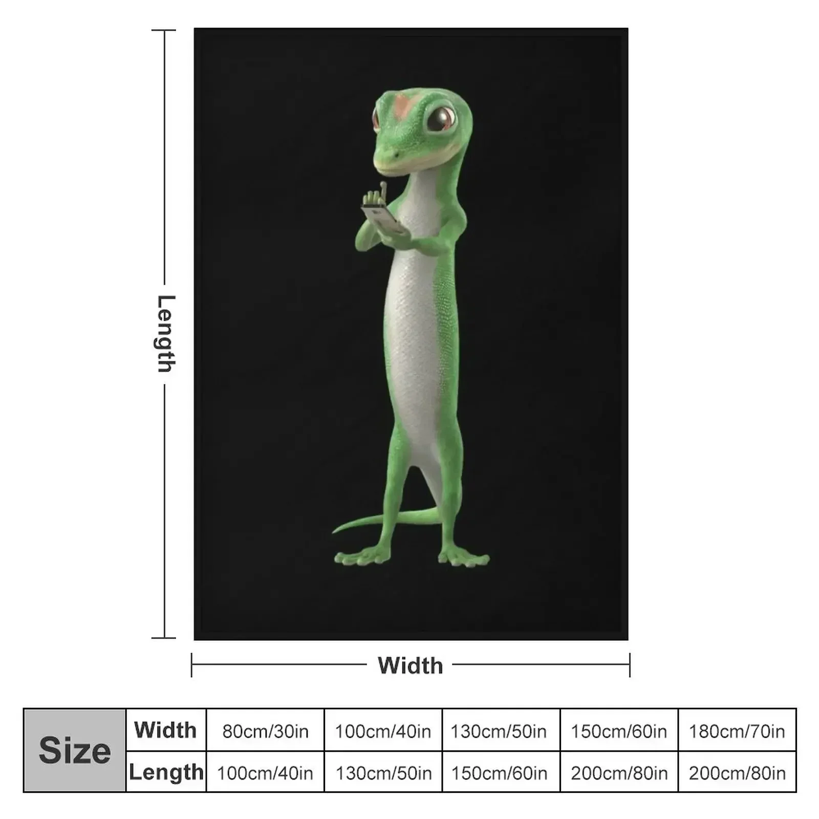 Geico Gecko Man's Tee Tshirt Graphic Trending Throw Blanket Polar For Sofa Thin Luxury Thicken Flannels Luxury Blankets
