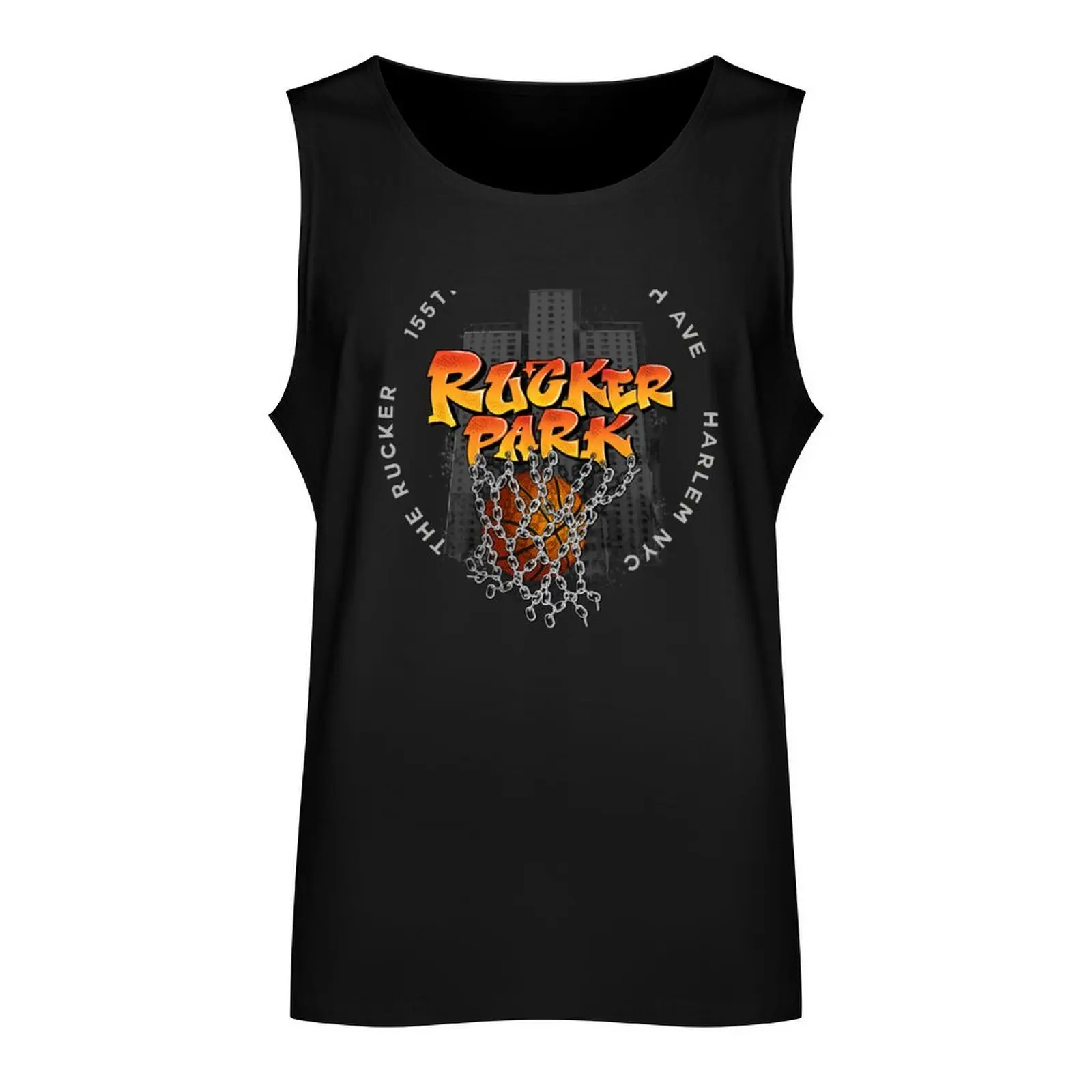 Rucker Park Tank Top Sports clothing sleeveless shirt man gym t shirt men Man clothes for gym