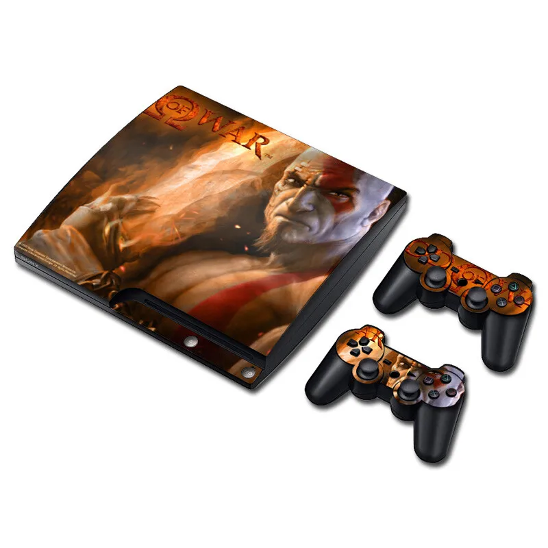 Vinilo Adhesivo Decorativo God of War para Consola PS3 Slim y Controles