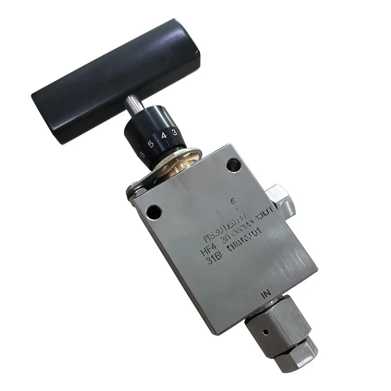 Usun Brand Model: HS30126-F  replaceable  seat Angle type  High pressure micro metering Stainless steel manual  valve