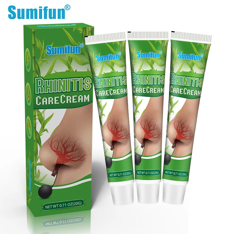 

3Pcs Sumifun Rhinitis Nose Nasal Cream Sinusitis Treatment Ointment Nasal Congestion Stuffy Runny Nose Relief Sneeze Medicine