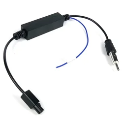 For Car Radio Antenna Connector Radio Antenna Adapter Signal Booster ABS Adapter Antenna Connector For Golf For Skoda Practical