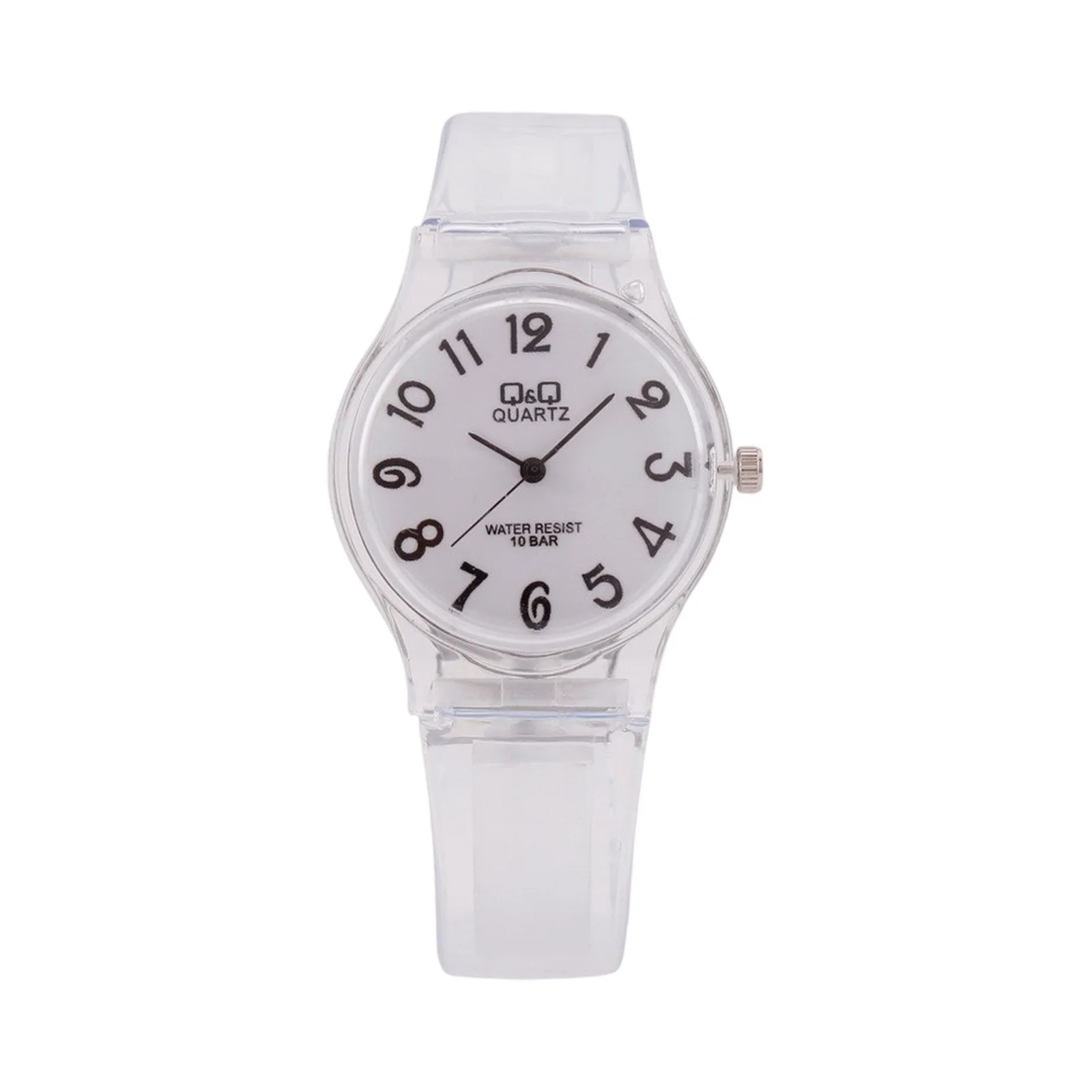 ساعة يد نسائية كاجوال على الموضة بتصميم بسيط وحزام سيليكون كلاسيكي بمينا دائري كوارتز ساعة يد نسائية متعددة الألوان لتزيين اليد #2