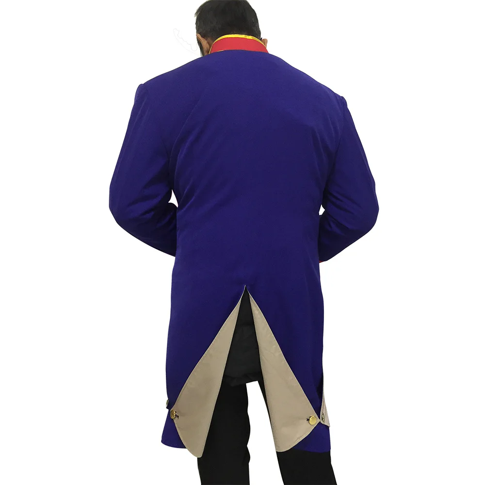 زي من valjcan ، زي للعب الأدوار ، أداء المرحلة ، معطف أزرق للكرنفال والهالوين