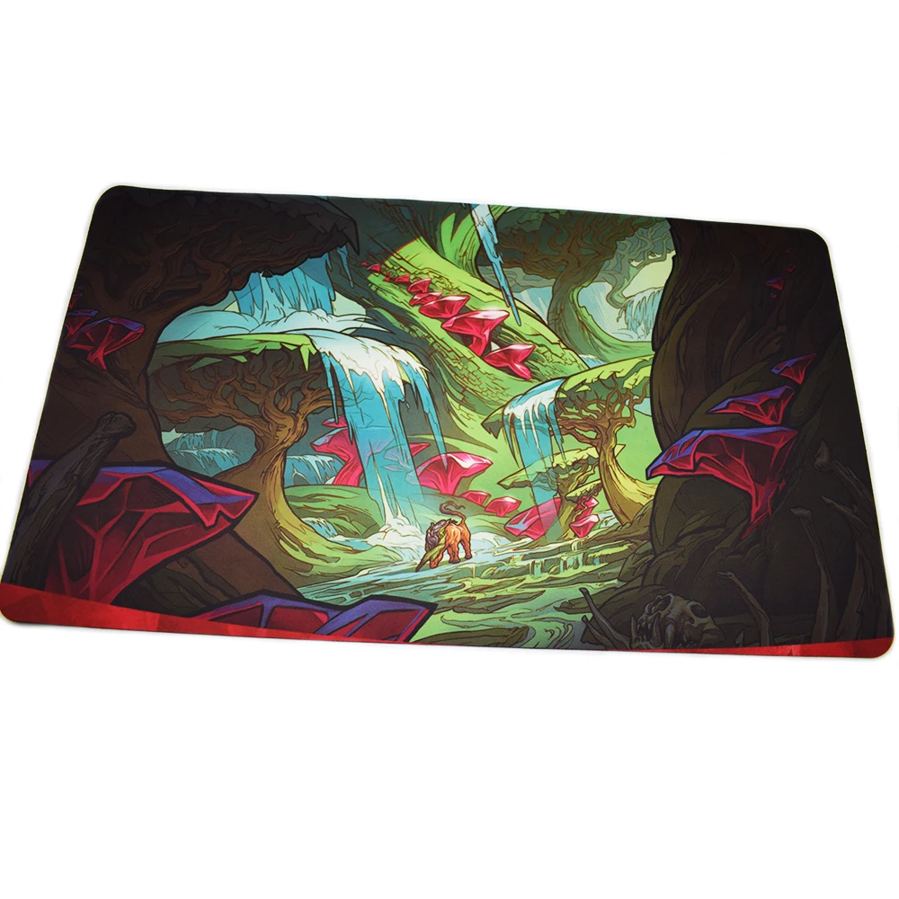 Bölge özel baskı Mousemat ile YUGIOH Playmat, tahta oyunları kartları YGO MGT TCG için oyun kartı oyunları masa ped Tarot MAT