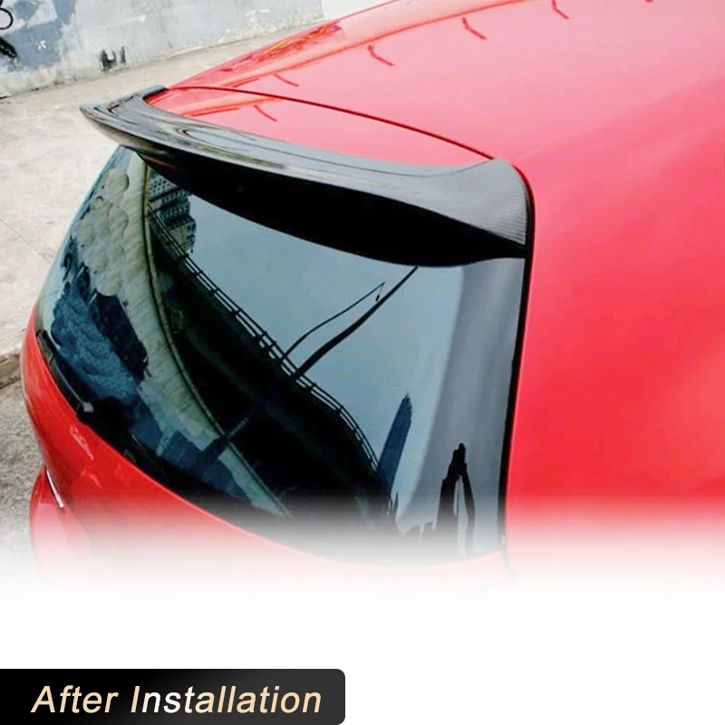 Carbon Fiber Car Rear Roof Spoiler Wings for Volkswagen VW Golf 5 MK5 GTI R32 Hatchback 2D 2005-2007 Rear Spoiler Body Kit FRP - view 3