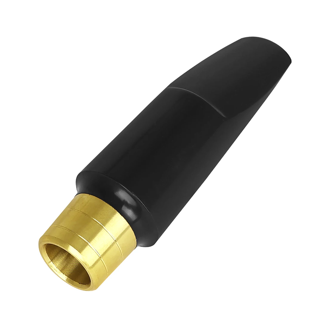 IRIN Tenor Saxophone Mouthpiece Rubber+Metal Tenor Sax Mouthpiece Replacement Accessory Exquisitely with Sleek Black Body