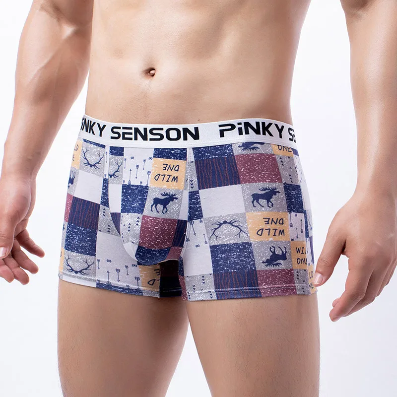 Pinkysenson Ropa interior Hombre Underpants Cексуальное Hижее белье Calzoncillos Boxershorts Men Underware