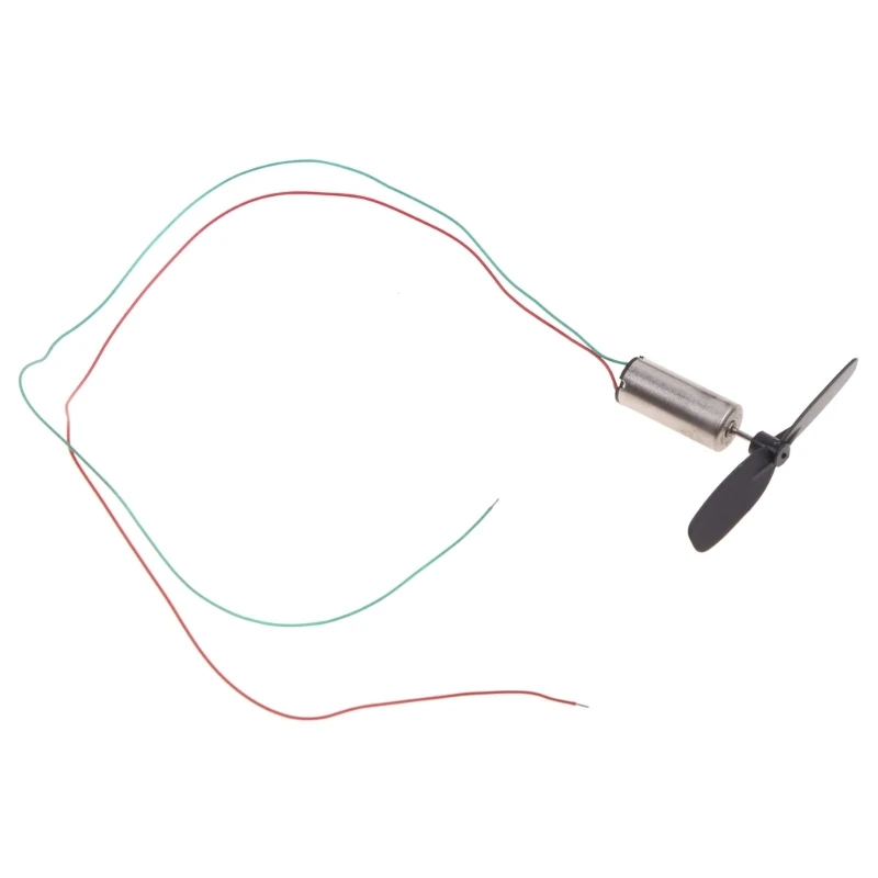 1 Set 3.7V 48000RPM Coreless Motor + Propeller For RC Aircraft Helicopter Toy