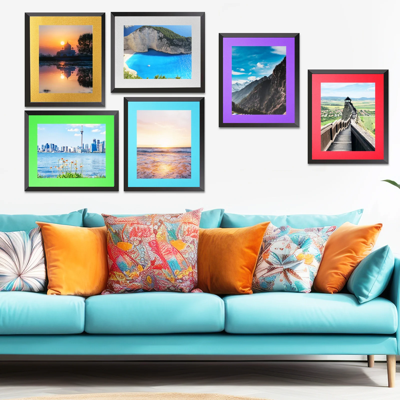 

20Pcs Mats for Picture Frames 10 Inch Photo Mat Strong Paper Material Wall Art Frames Decor Bulk Pack Picture Frame Mats