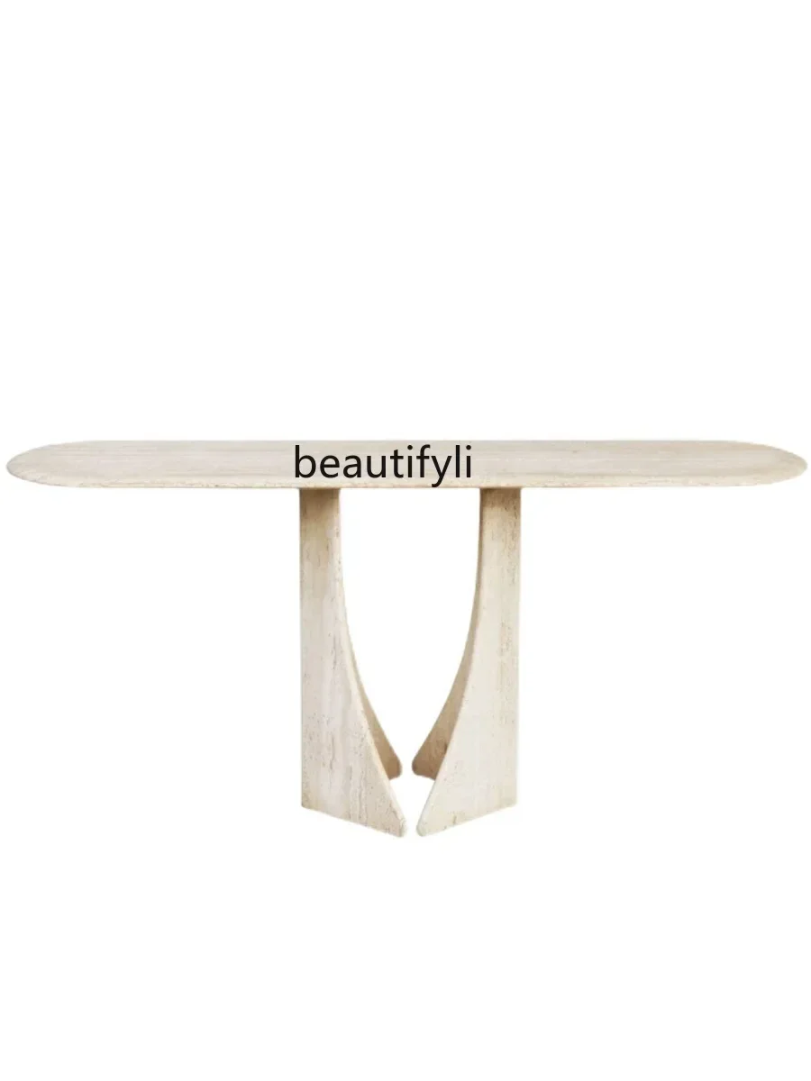 

new styleConsole Tables Minimalist Creative Marble Corridors Side View ss 7304