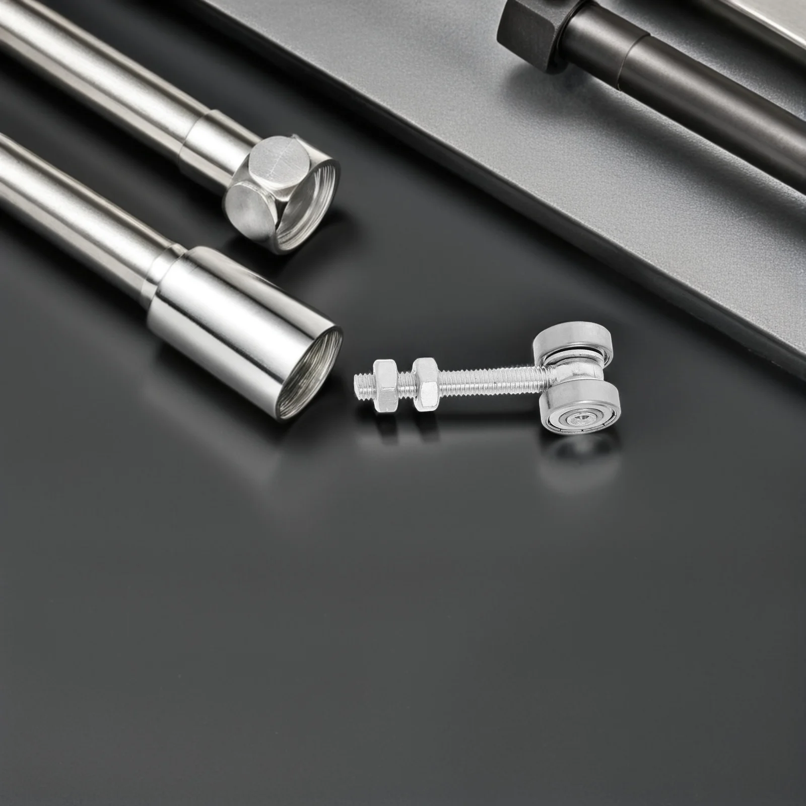 2 個スライドドアプーリーホイールデュアルベアリング外径 24 ミリメートルヘビーデューティローラーワードローブクローゼットガレージドアトロリー用