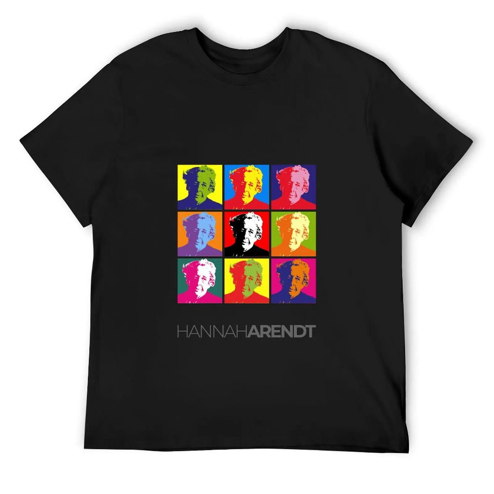 

Hannah Arendt pop-art poster portrait T-Shirt boys whites plain oversized mens shirts graphic tee