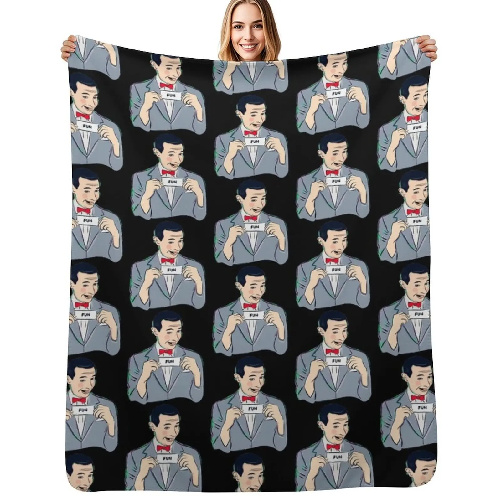 

Peewee Herman Throw Blanket Warm Cozy Throw Blanket for Living Room Couch