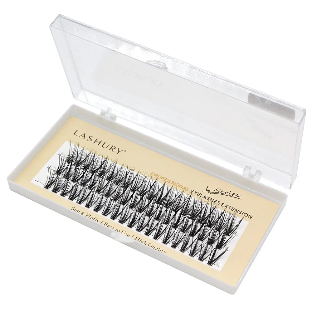 60 Stück 30D C/D/L Curl Cluster Wimpernverlängerung für einen Cat-Eye-Look, natürliche Einzelwimpern-Bündel, Make-up-Tool, Wimpern, Cilia – Detail 11