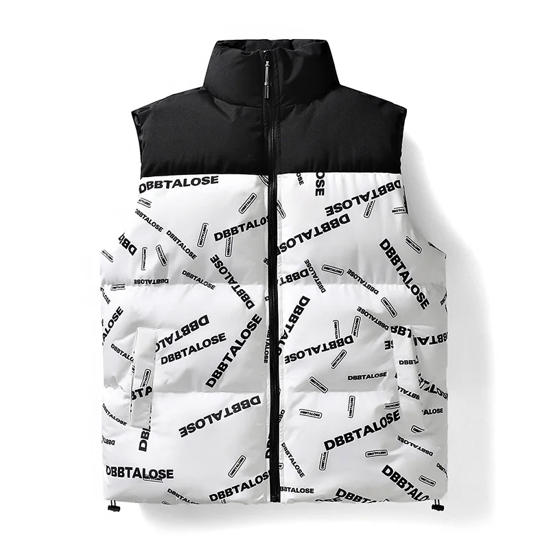 

Men's Faionable Warmth Vest Autumn Winter Svel Sports Jaet Trendy oulder Padl Youth Casual Outerwear Vest