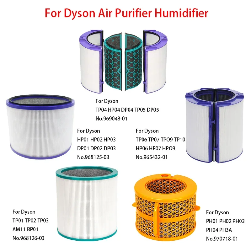 Premium Sealed Air Filter Replacement for Dyson PH01 PH3A AM11 BP01, 360° Filtration, Fits Purifier Humidifier Long-Lasting