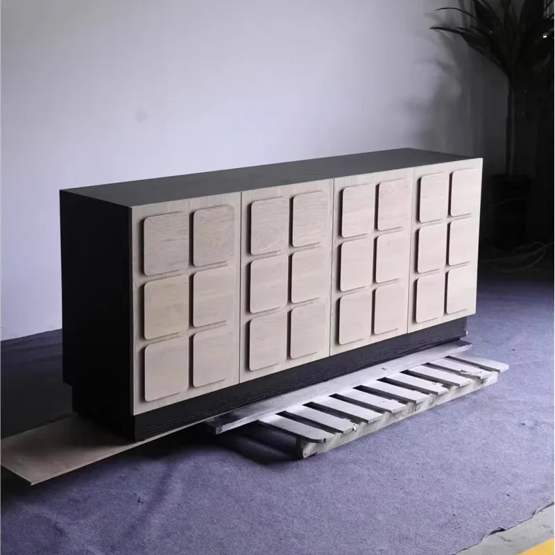 

Solid wood medieval style French, cream modern environmentally friendly durable living room bedroom locker knot wood