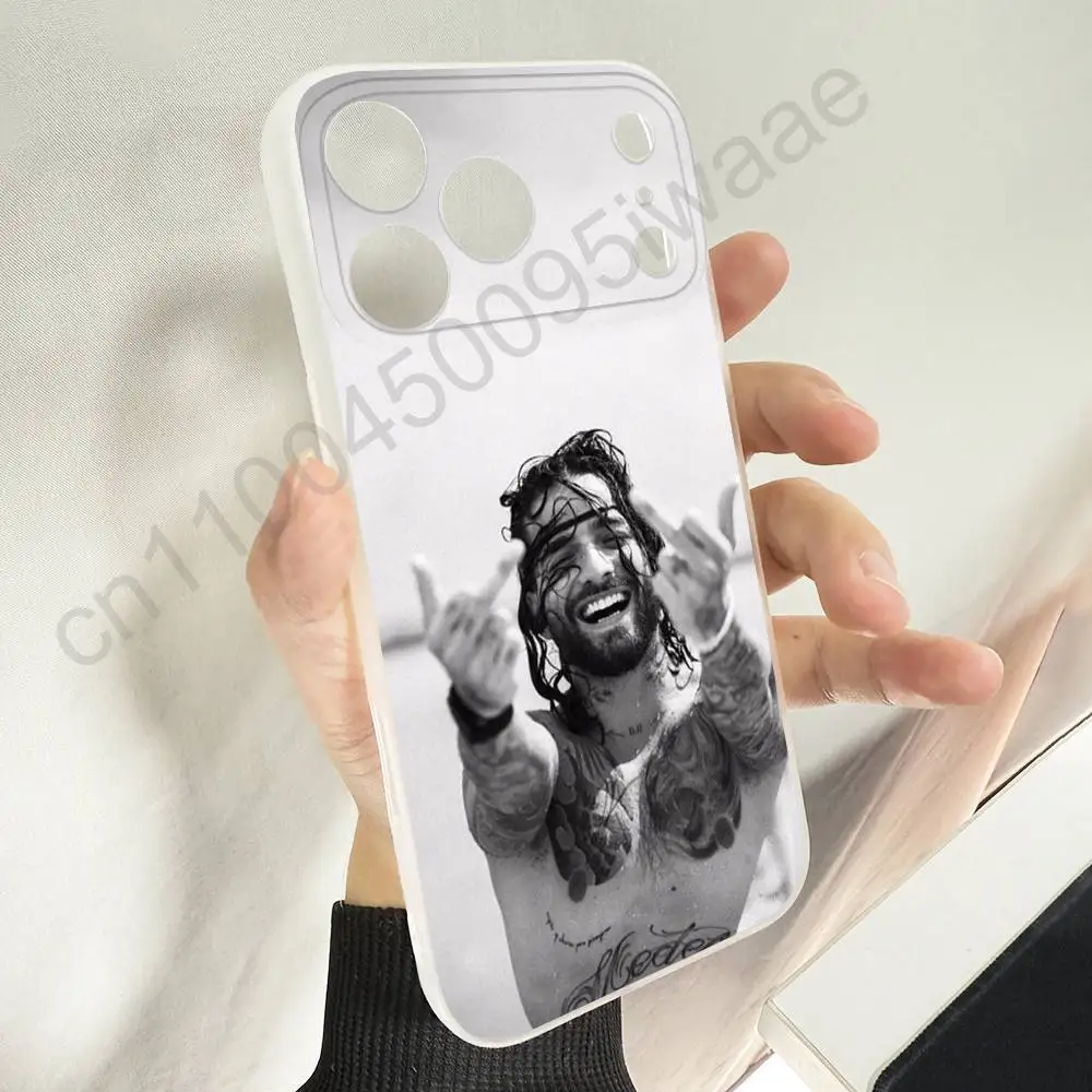 حافظة هاتف Singer M-Maluma لهاتف iPhone 11,16,15,14,13,17,12,Plus,E,Air,Mini,Pro,Max Magnetic Magsafe Soft Cover