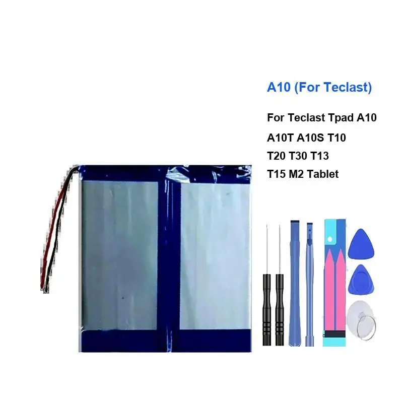 8500Mah For Teclast Tpad A10 A10T A10S T10 T20 T30 T13 T15 M2 Laptop Battery Long Lasting