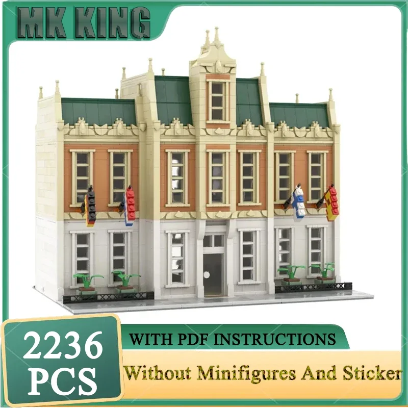 

Ministry of Foreign Affairs Moc Building Bricks Modular Model Technology Block City Street View Blocks DIY Assembly Toy Gift