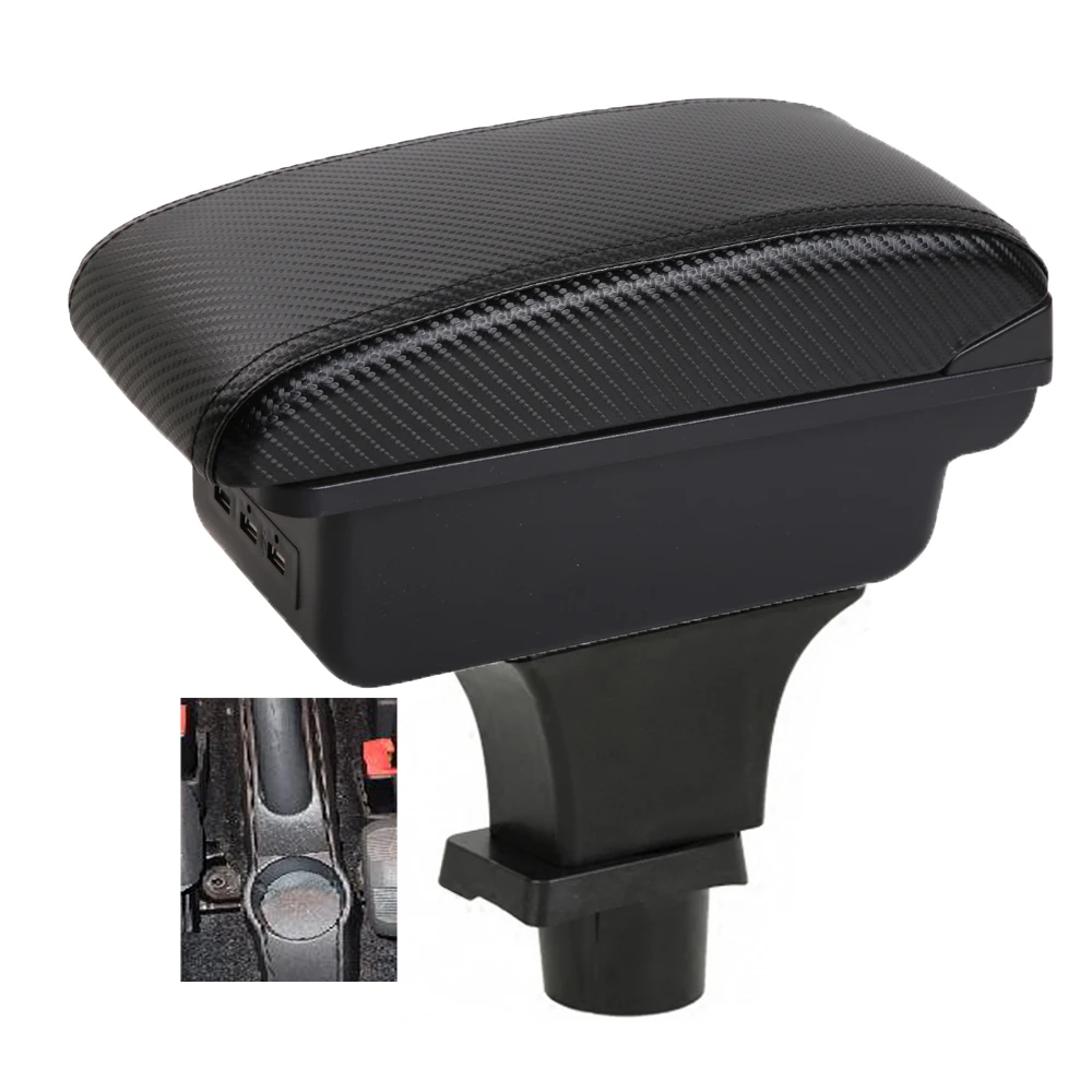 Fiat Panda II 2 Armrest box central console storage case driver elbow support rest arm