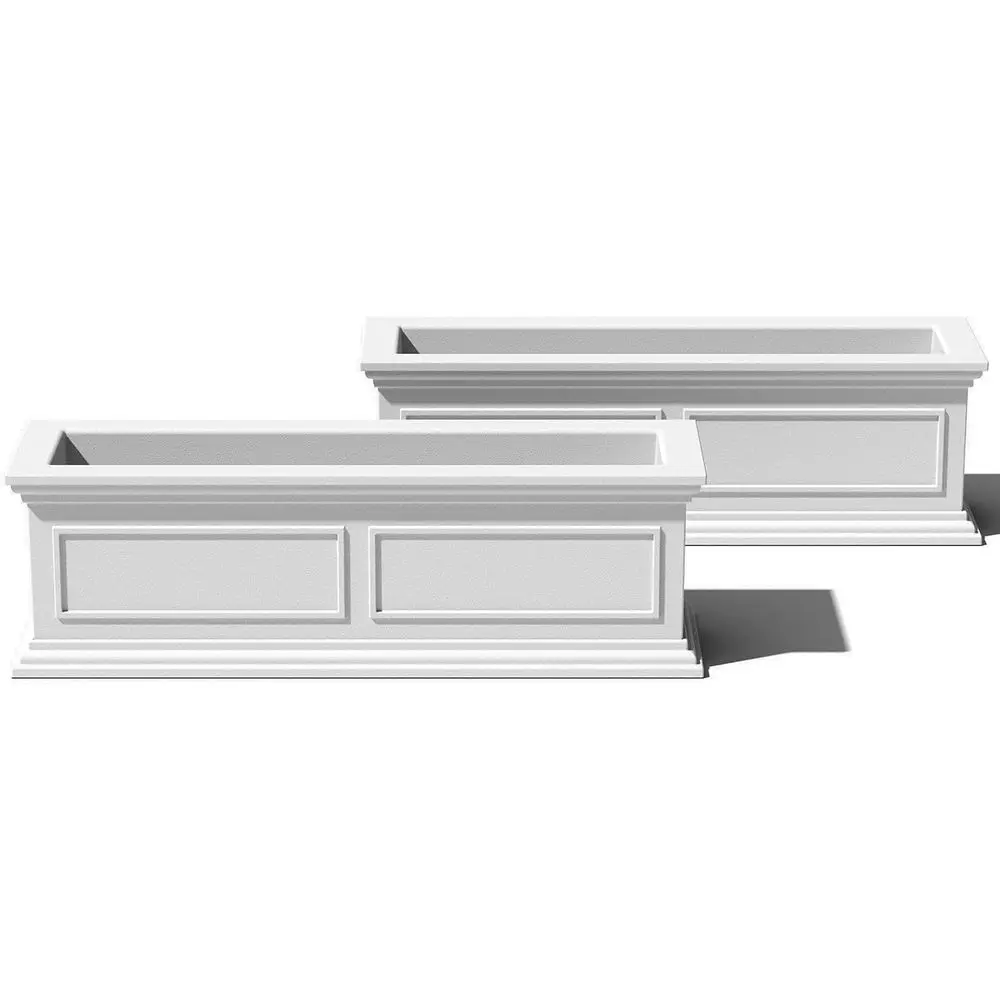 

Large Weather-Resistant Plastic Planter for Balcony or Windowsill - Ideal for Flowers, Herbs, and Succulents